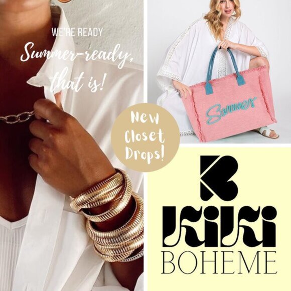 NEW Stunning Marble Effect Beaded 7-Strand Bib Statement Boho Blue Grey Necklace - Picture 6 of 6